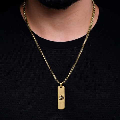 24K Gold Plated OM Necklace