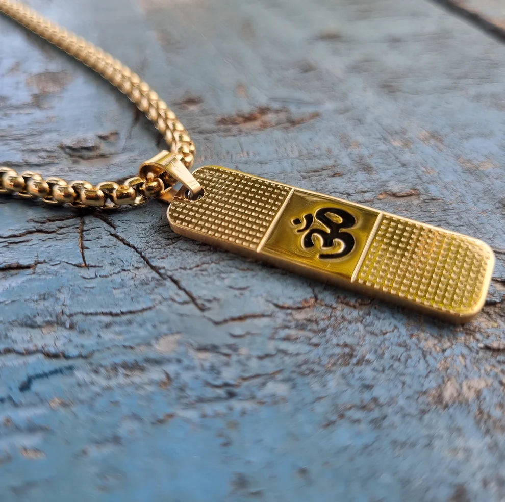 24K Gold Plated OM Necklace