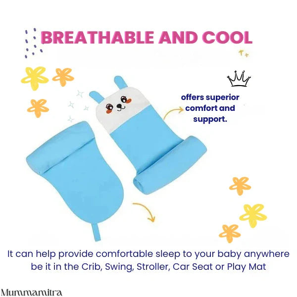 Baby Shaping Head Support Pillow | Adjustable Fit | Cotton-Soft Sleep Pillow